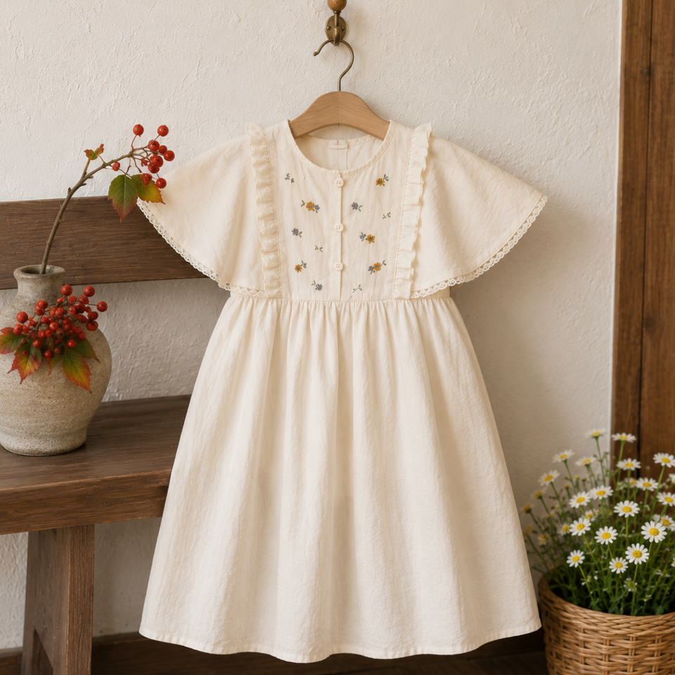 Sleeveless Dress – Elegant och bekväm – Klänning med spetskrage