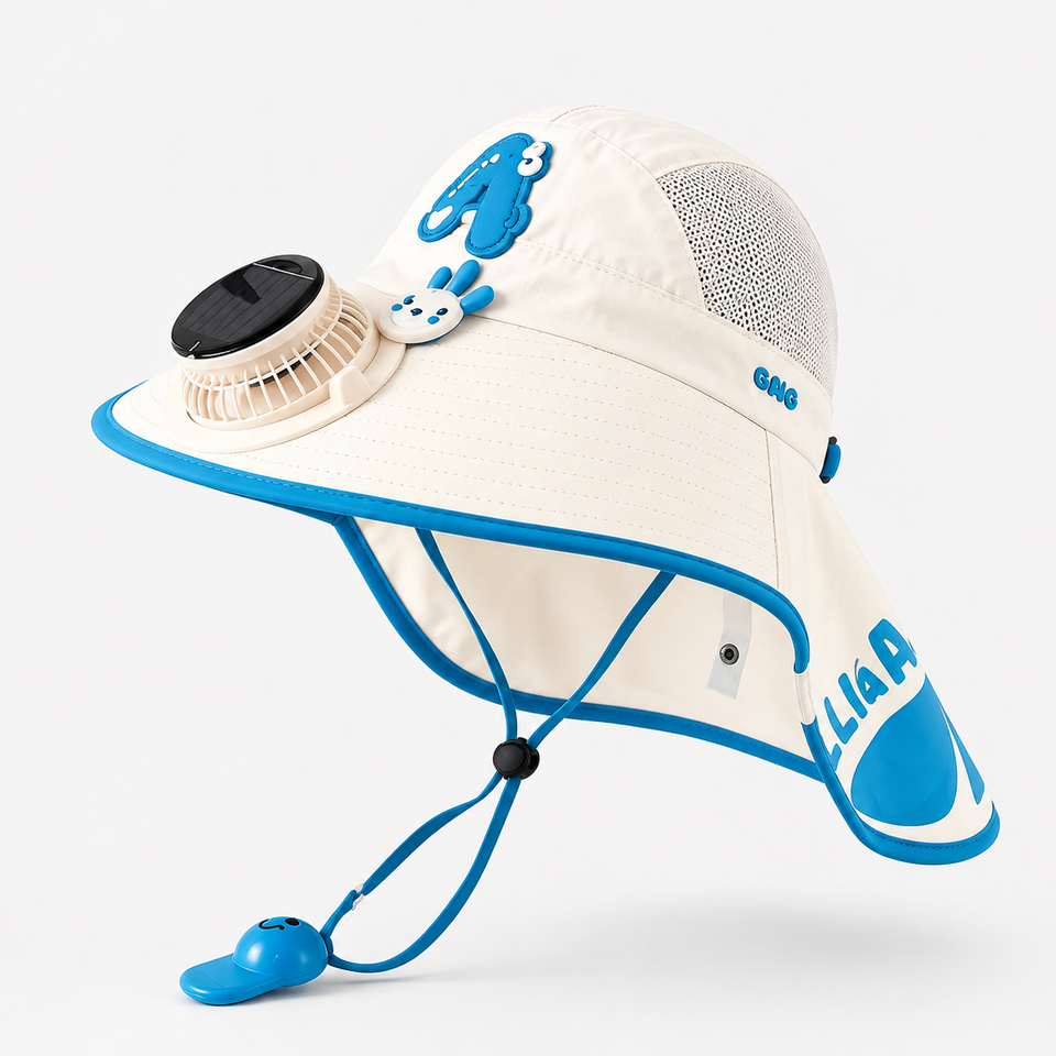 HappyShade – Solskydd & kylning – Sommarhatt för barn med fläkt