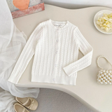 CozyBelle – Elegant & varm – Stickad kofta med knappar
