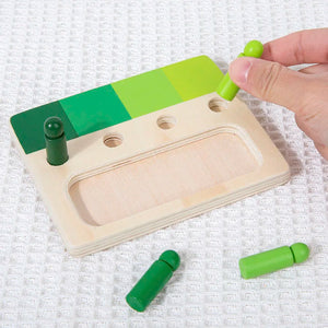 Woods™ - Färgglad Montessori-leksak - Roligt bräde för lärande