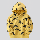 DinoStyle – Varm och andningsbar – Hoodie med Triceratops-tryck