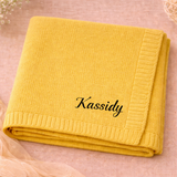 Personalized Baby Blanket – Mjuk & unik – Personlig broderad bomullsfilt
