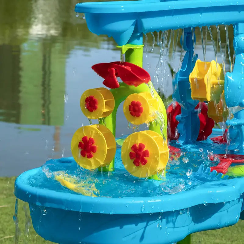AquaPlay – Sommarskoj & upptäckter – 3-lagers sand- och vattenlekbord