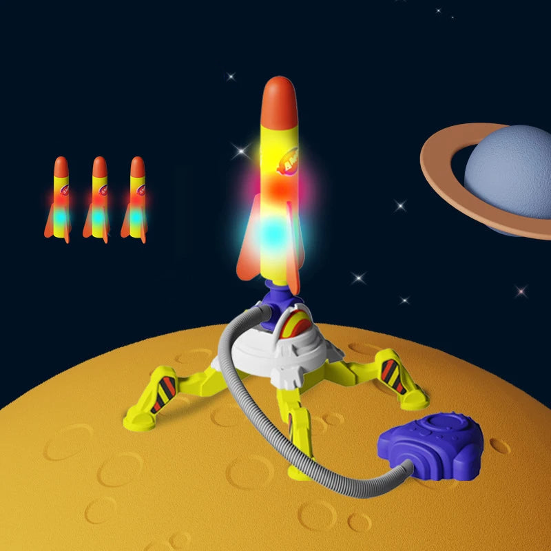 Air Rocket - Hoppa & Släpp - Raketleksak