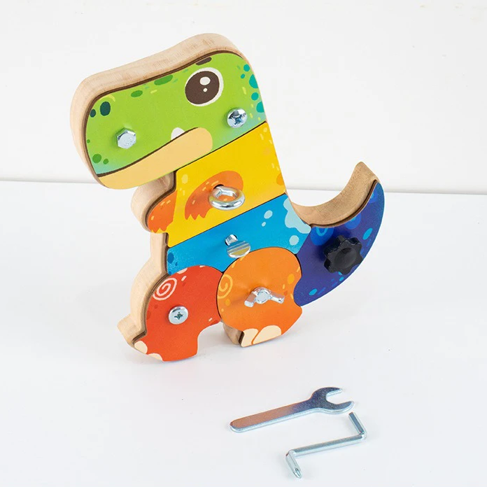 Dino Screwdriver Board™ - Vänd & Utforska - Sensoriska leksaker