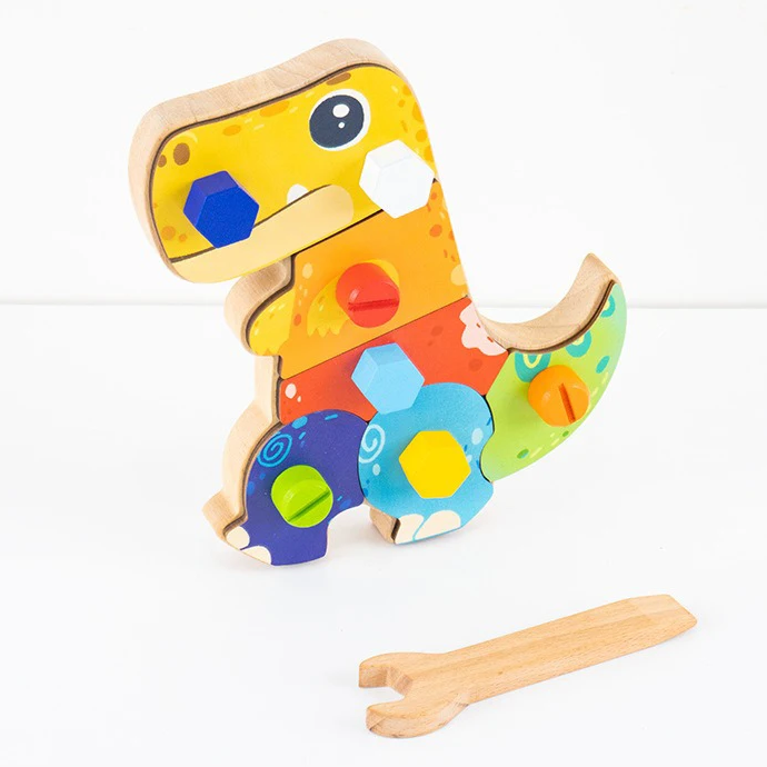 Dino Screwdriver Board™ - Vänd & Utforska - Sensoriska leksaker