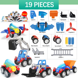 Magnetic Cars™ – Magnetisk bygglek - leksaksset med magnetiska fordon