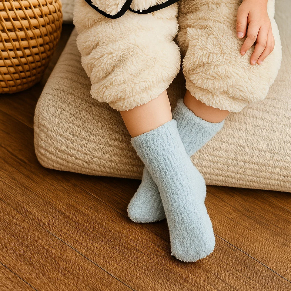 SnuggleBoo – Varma och mjuka – fleece-babysockor
