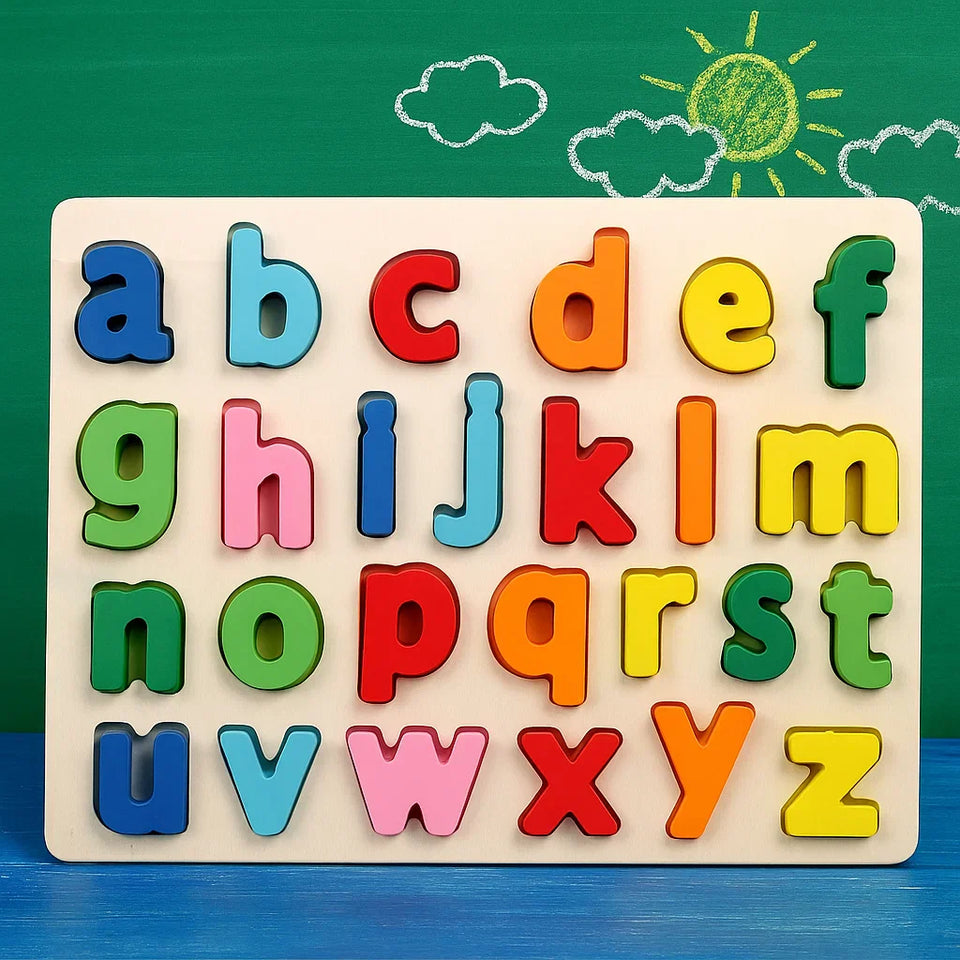 AlphaBlocks – Trä & Pedagogiskt – 3D-bokstavspussel