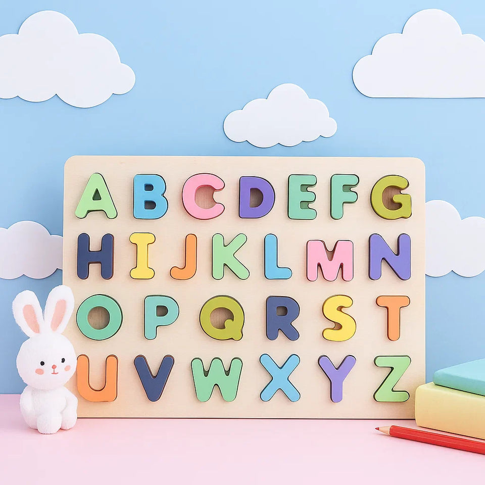 AlphaBlocks – Trä & Pedagogiskt – 3D-bokstavspussel