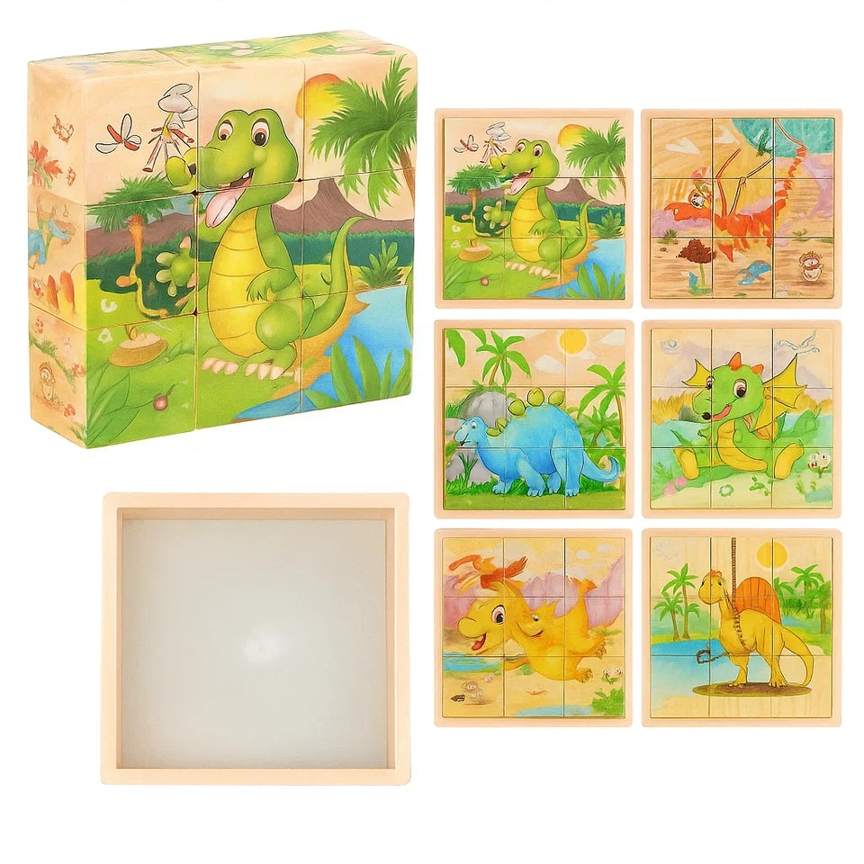 CubePuzzle – Roligt och lärorikt - 3D-pussel med träklossar