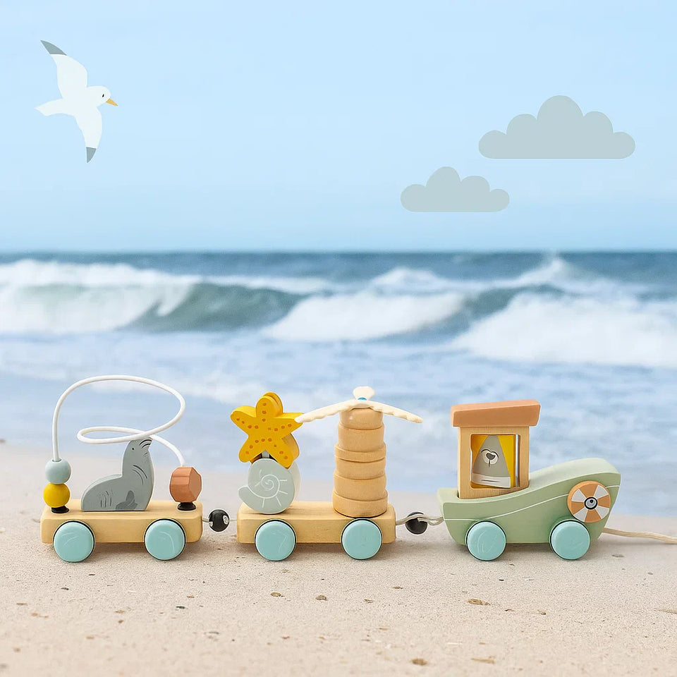 HappyTrain – Montessori & Fun – Träsats med tåg