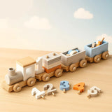 HappyTrain – Montessori & Fun – Träsats med tåg