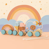 HappyTrain – Montessori & Fun – Träsats med tåg
