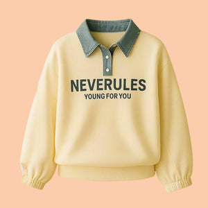 FashionKids – Snyggt & lekfullt – Polotröja med denimkrage