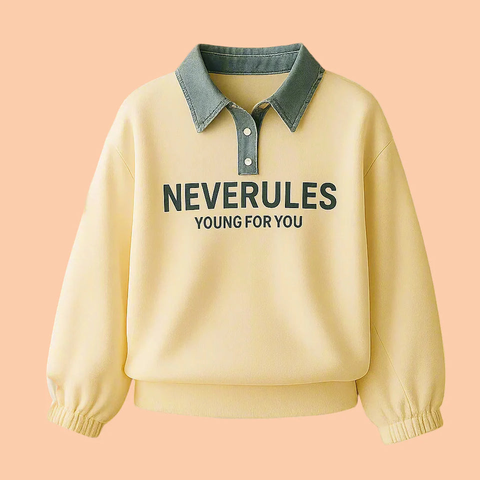 FashionKids – Snyggt & lekfullt – Polotröja med denimkrage