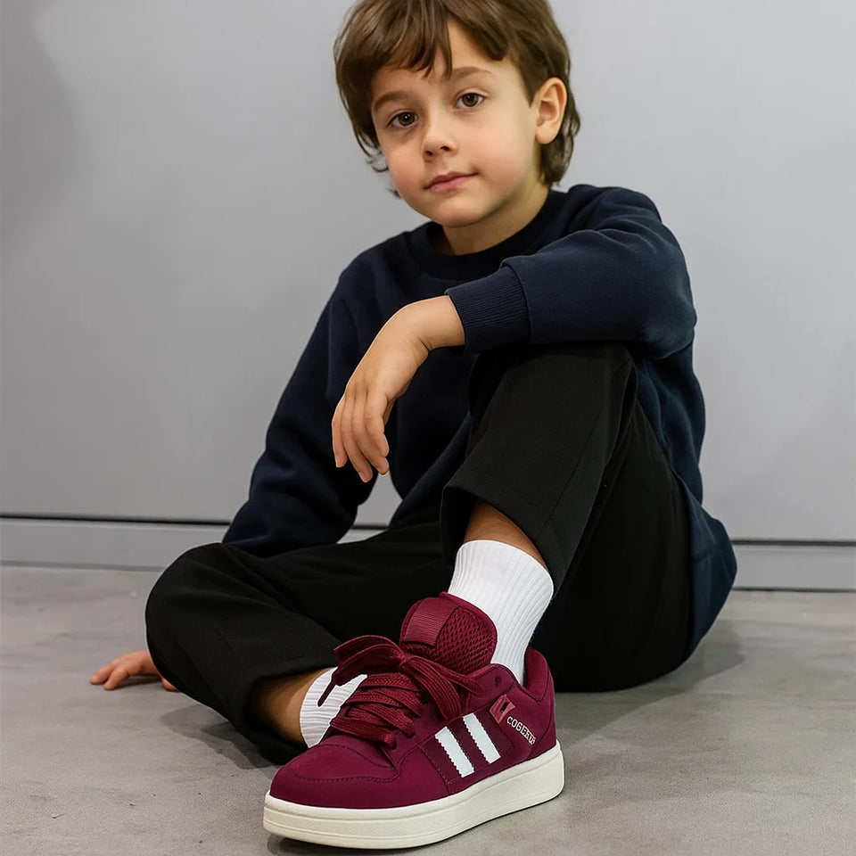 UrbanStep – Trendiga och bekväma – Bordeauxröda sneakers