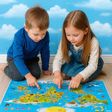 LittleExplorers – Lära sig & leka – Djurens världskarta