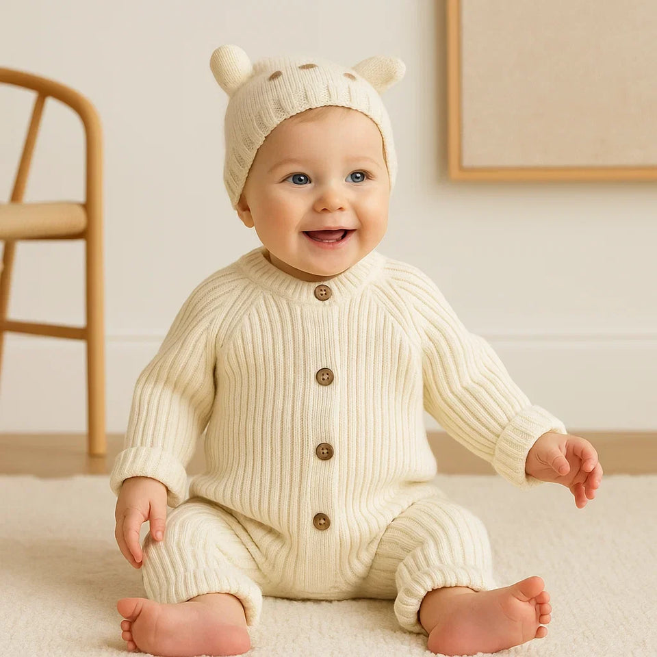 CozyCotton – Bekväm & snygg - Stickad Romper
