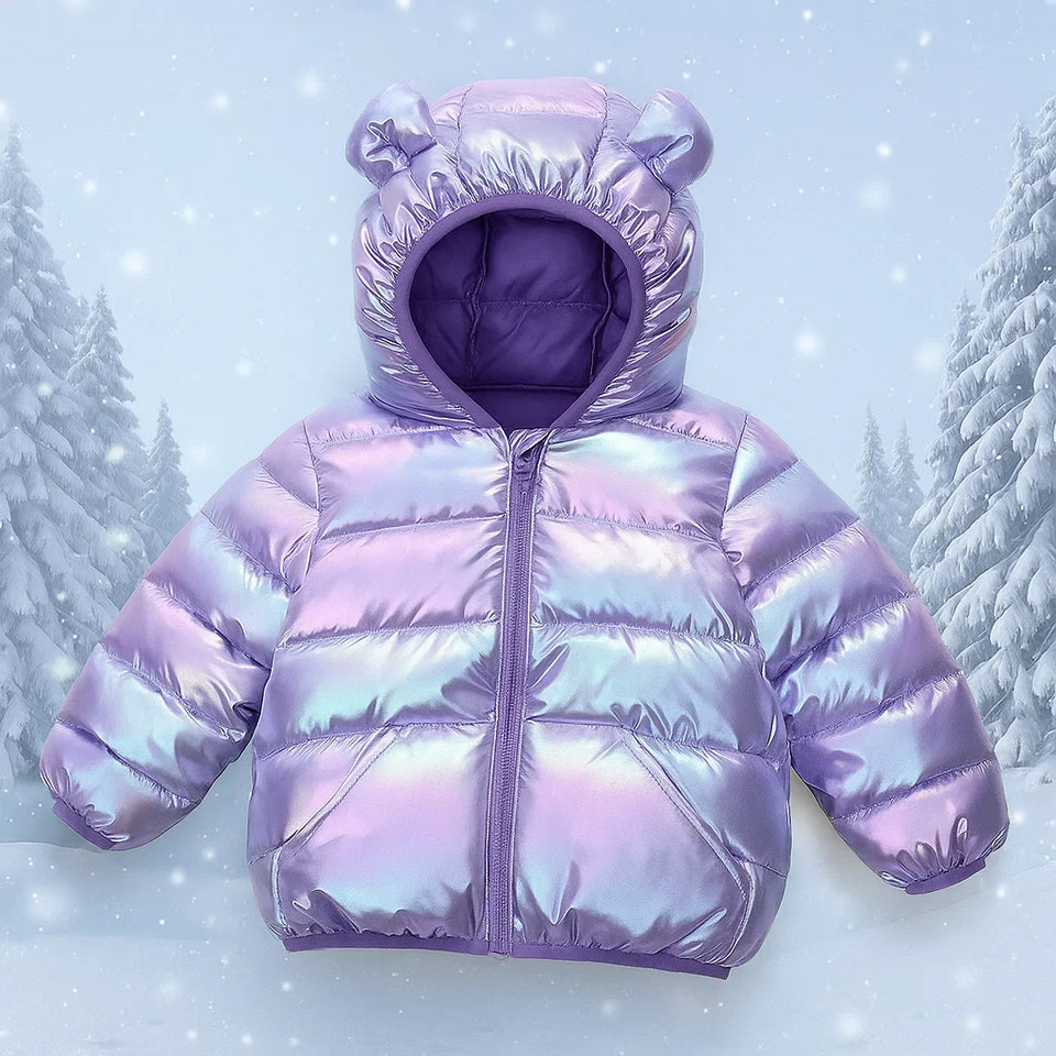 CuddleCoat  – Tjock vadderad jacka med björnluva