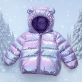 CuddleCoat  – Tjock vadderad jacka med björnluva