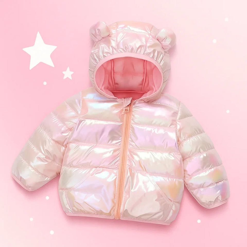 CuddleCoat  – Tjock vadderad jacka med björnluva