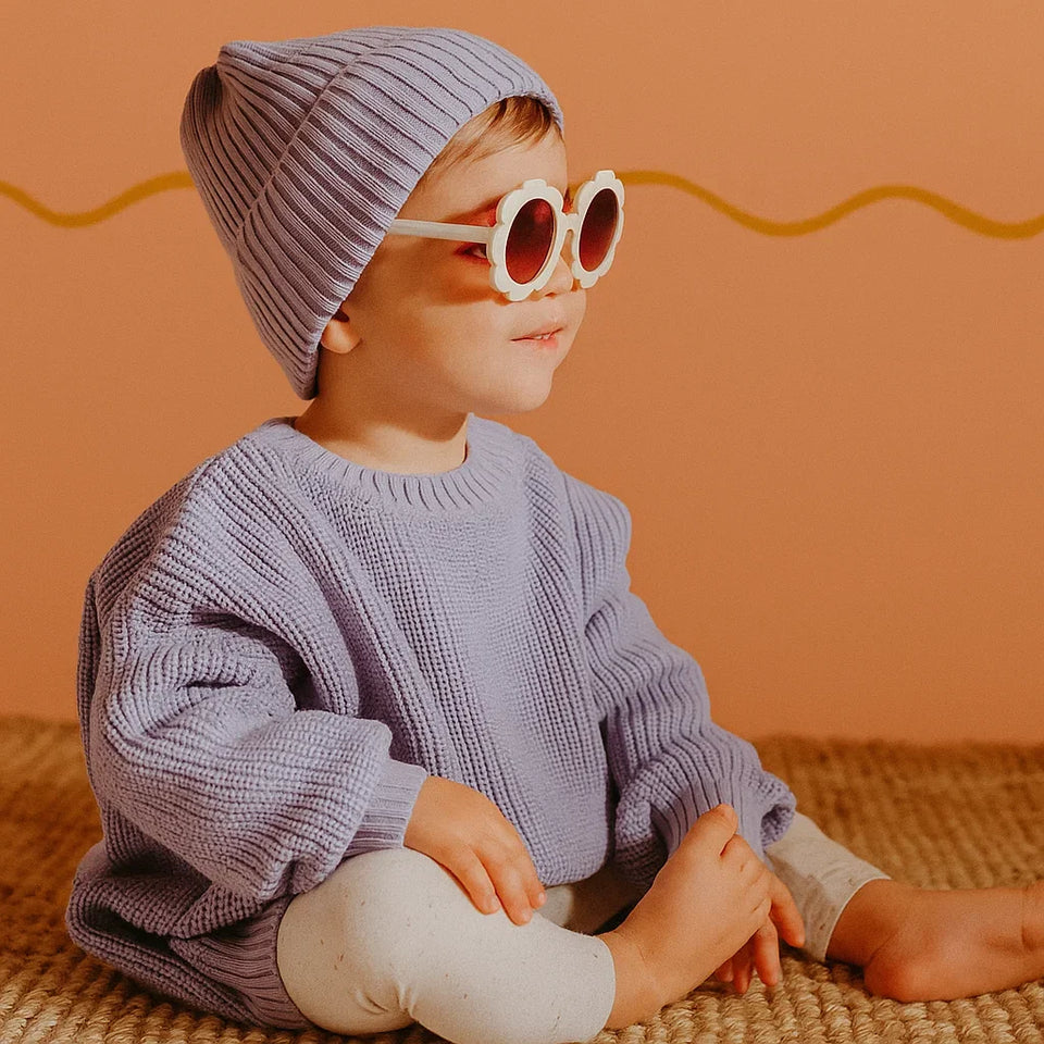 PureSoft – Classic & Cozy - Enfärgad stickad tröja
