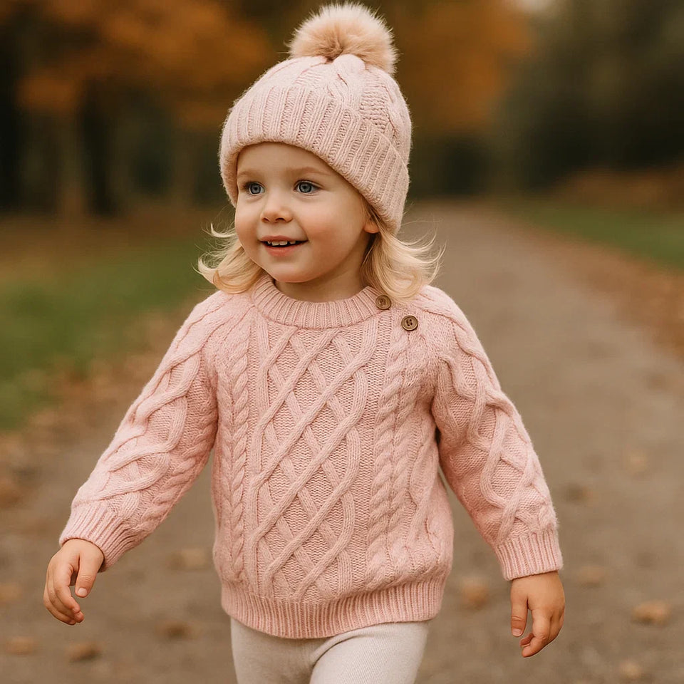 LittleLoom – Snygg och mysig – stickad vintertröja i ull