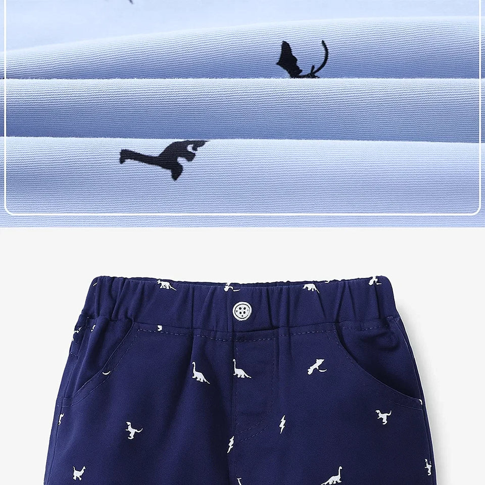 CoolKiddo – Sval och bekväm – Shorts med dinosauriemönster