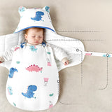 SnuggleBear – Komfort och bekvämlighet – Bomullsfilt för inbakning av spädbarn