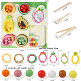 Toddler Clips™ - Frukt- och formmatchning - Sorteringsspel