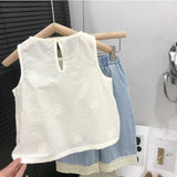 Sleeveless Tops & Pants – Mjuk & elegant – Sommarset för barn