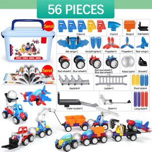 Magnetic Cars™ – Magnetisk bygglek - leksaksset med magnetiska fordon