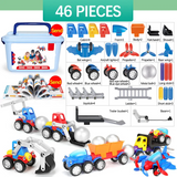 Magnetic Cars™ – Magnetisk bygglek - leksaksset med magnetiska fordon