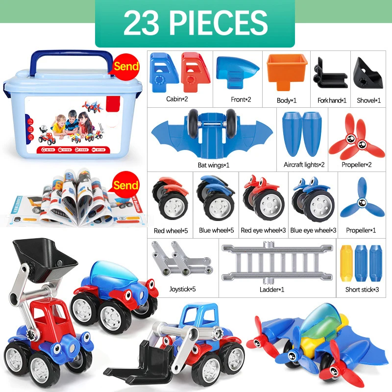 Magnetic Cars™ – Magnetisk bygglek - leksaksset med magnetiska fordon