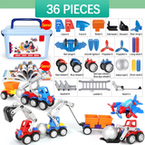Magnetic Cars™ – Magnetisk bygglek - leksaksset med magnetiska fordon