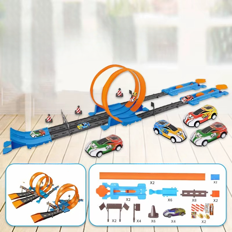 Double Race Track™ - Kreativt & roligt - Looping racerbana