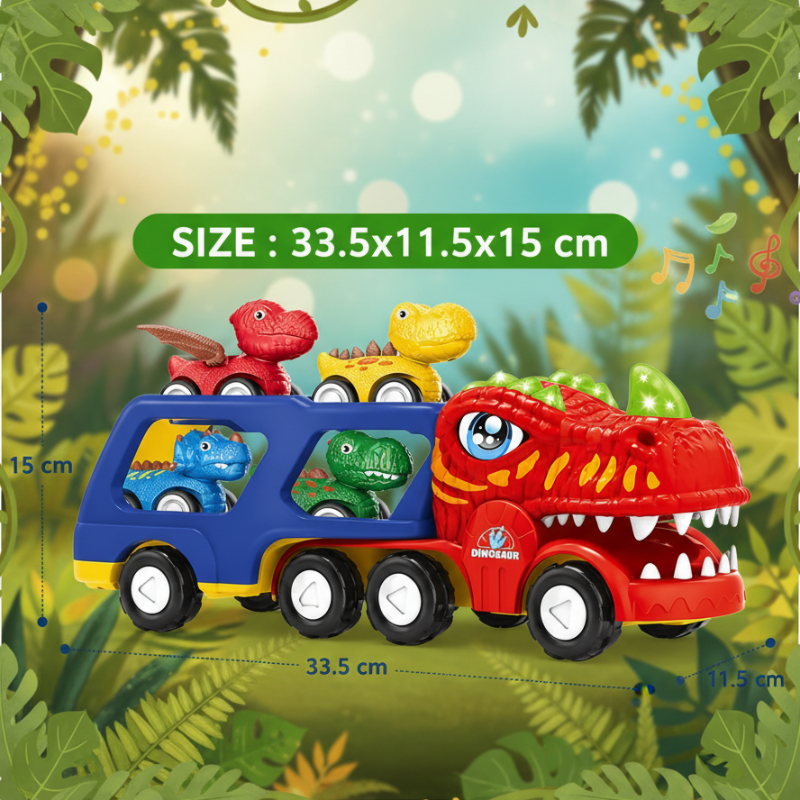 DinoDrive – Kreativt & äventyrligt – 5-i-1 lastbilslekset