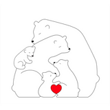 Family Puzzle™ – Personlig morsdagspresent med björnfamiljen