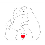 Family Puzzle™ – Personlig morsdagspresent med björnfamiljen
