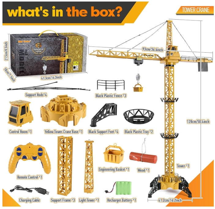 CranePro – Interaktivt och realistiskt – RC-tornkran som leksak