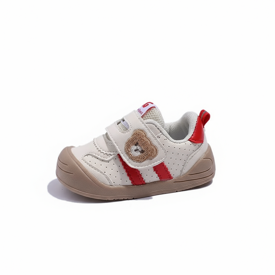 KinderMove – Robust & smidig - Sneakers med kardborreband och björnmotiv