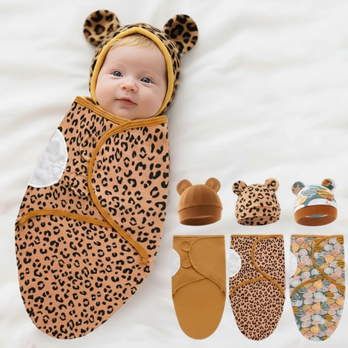 SnuggleBear – Mjuk & varm – Babyomslagsfilt