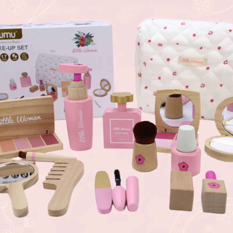 Wooden Makeup Play Set – Kreativitet & rollspel – Smink-set i trä