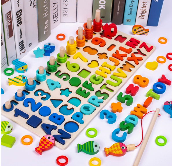 Woods™ - Montessori lekbräda i trä | Utveckla dina kognitiva färdigheter