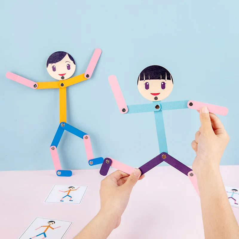 PlayGrow - Leka och växa - Montessori-pussel Sportman