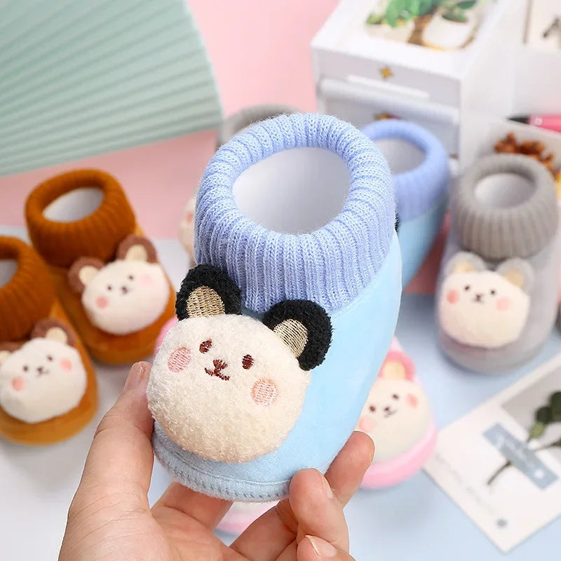 CuddleSteps – Varma och halkfria – Djur Babytofflor