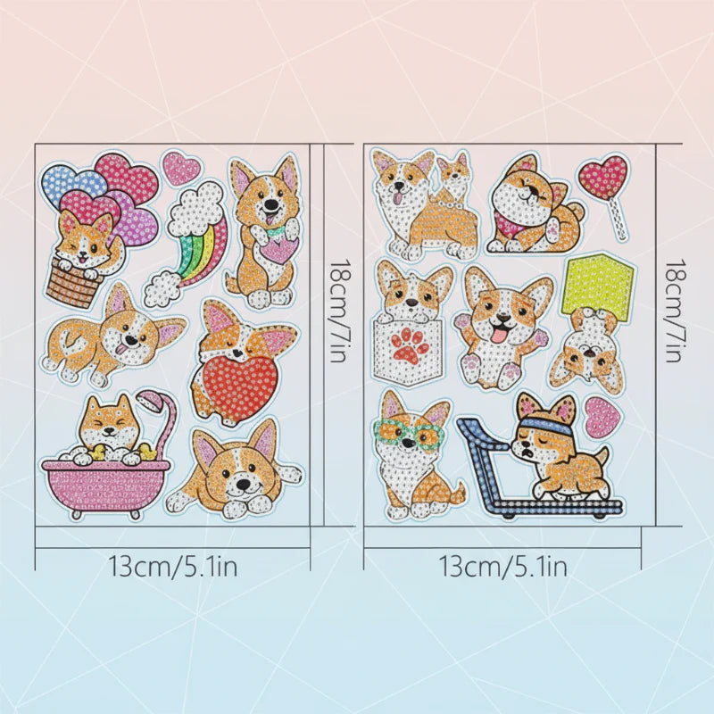 GemArt – Skuggiga & glänsande – Diamantmålningsklistermärken