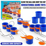 Cup Jump Ball Game – Aktivt & interaktivt – Puff Ball sällskapsspel
