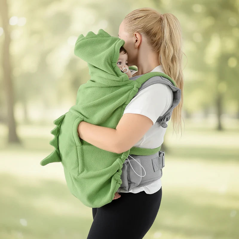 Dinosaur Baby Carrier Cover – Värme & komfort – Dino Baby-filt